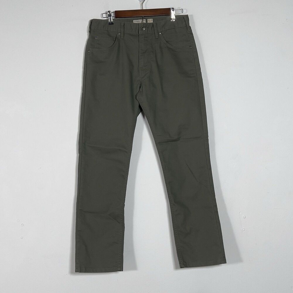 Patagonia Performance Twill Jeans Straight Fit Pants Mens Sz 32x30 Green